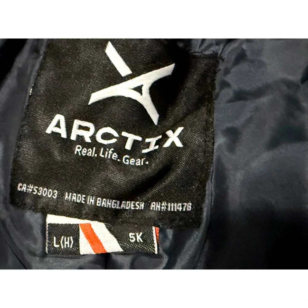 Arctix Boys Black Insulated Snow Pants Size Large 5K Winter Ski Trousers